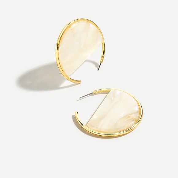 New J. Crew Acetate hoop earrings - Picture 7 of 9